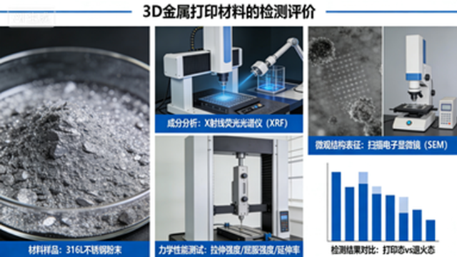 3D金属打印材料的检测评价